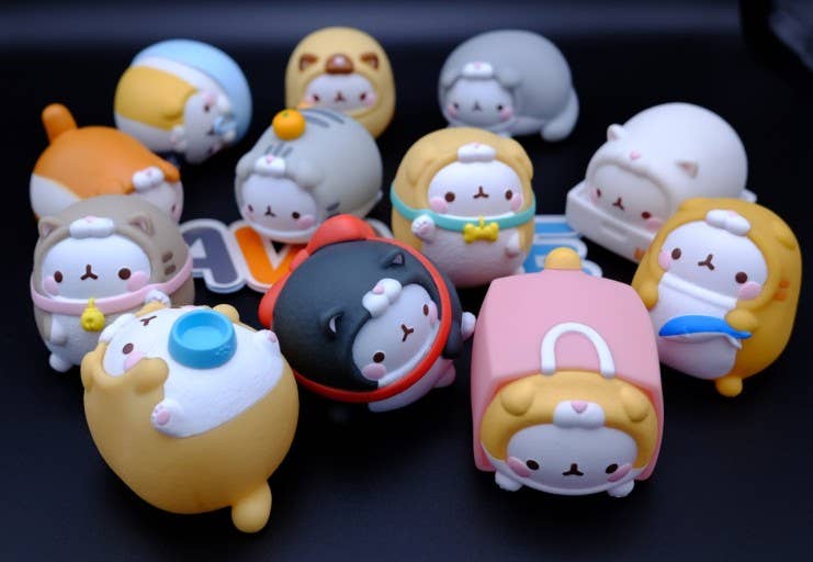 Molang Lazy Cat Costume Blind Box
