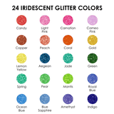 Medium Tip Iridescent Glitter Acrylic Paint Marker Set Of 24