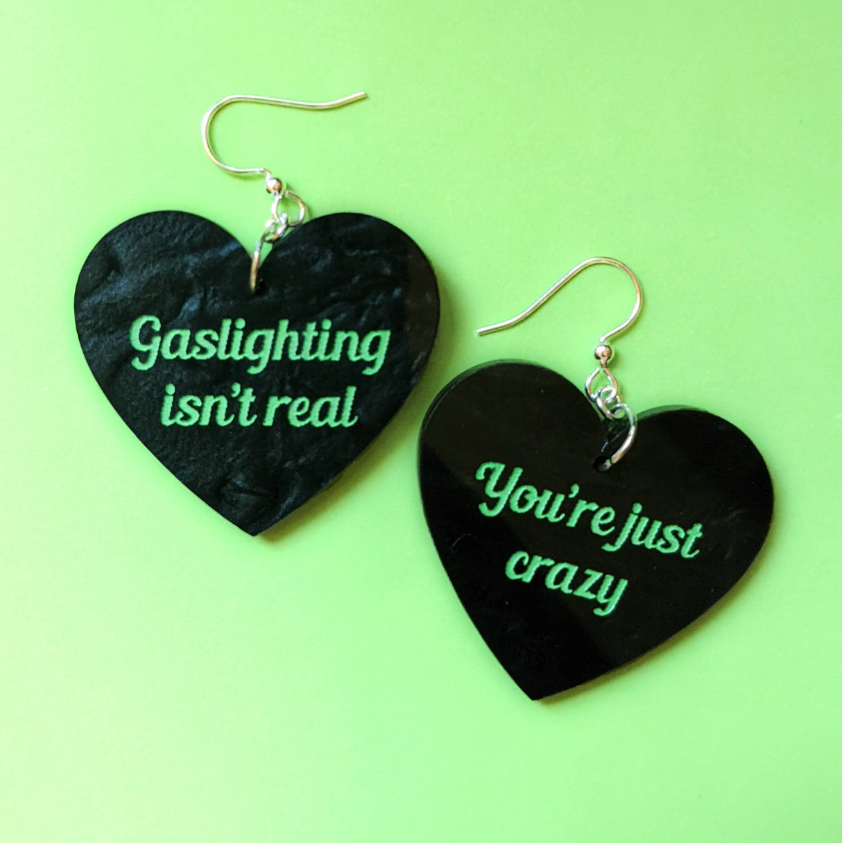 Gaslighting Isn't Real Acrylic Earrings