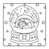 Snuggly Winter Coloring Book by