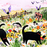 Print - "Two Black Cats"