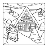 Snuggly Winter Coloring Book by