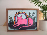 I Like Cats Rainbow Art Print