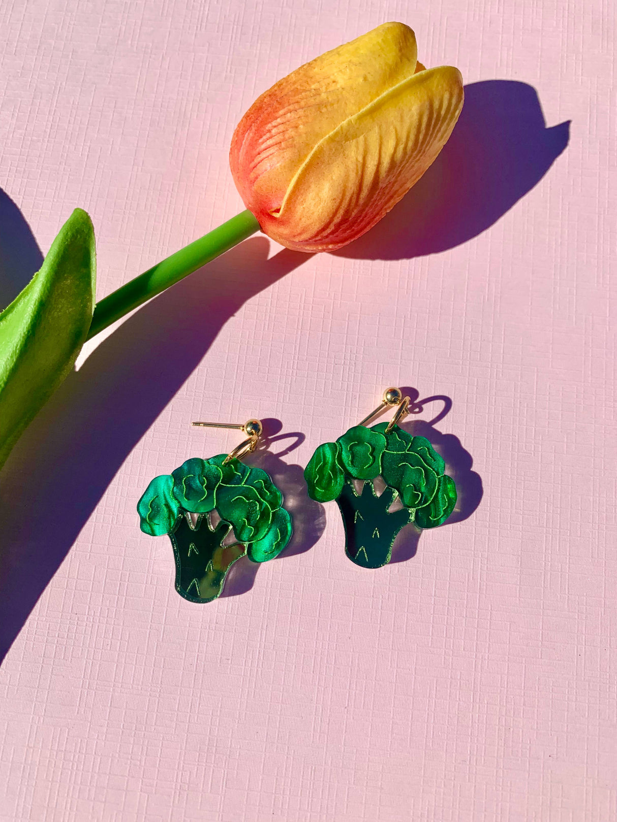 Mini Broccoli Earrings