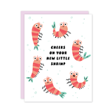 Baby Shrimp Expecting Pregnancy Card