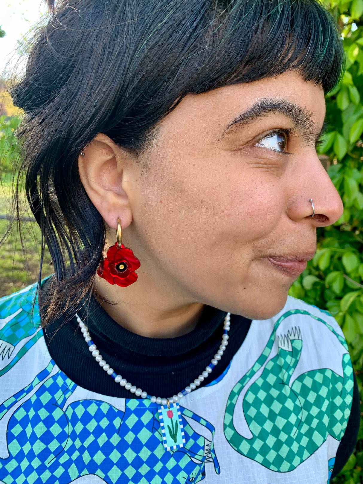 Poppy Flowers Earrings