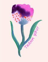 Tulip Thank You Greeting Card