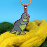Leather Dinosaur Key Fob