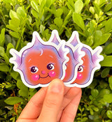 Costumed Kewpie Doll Halloween Sticker