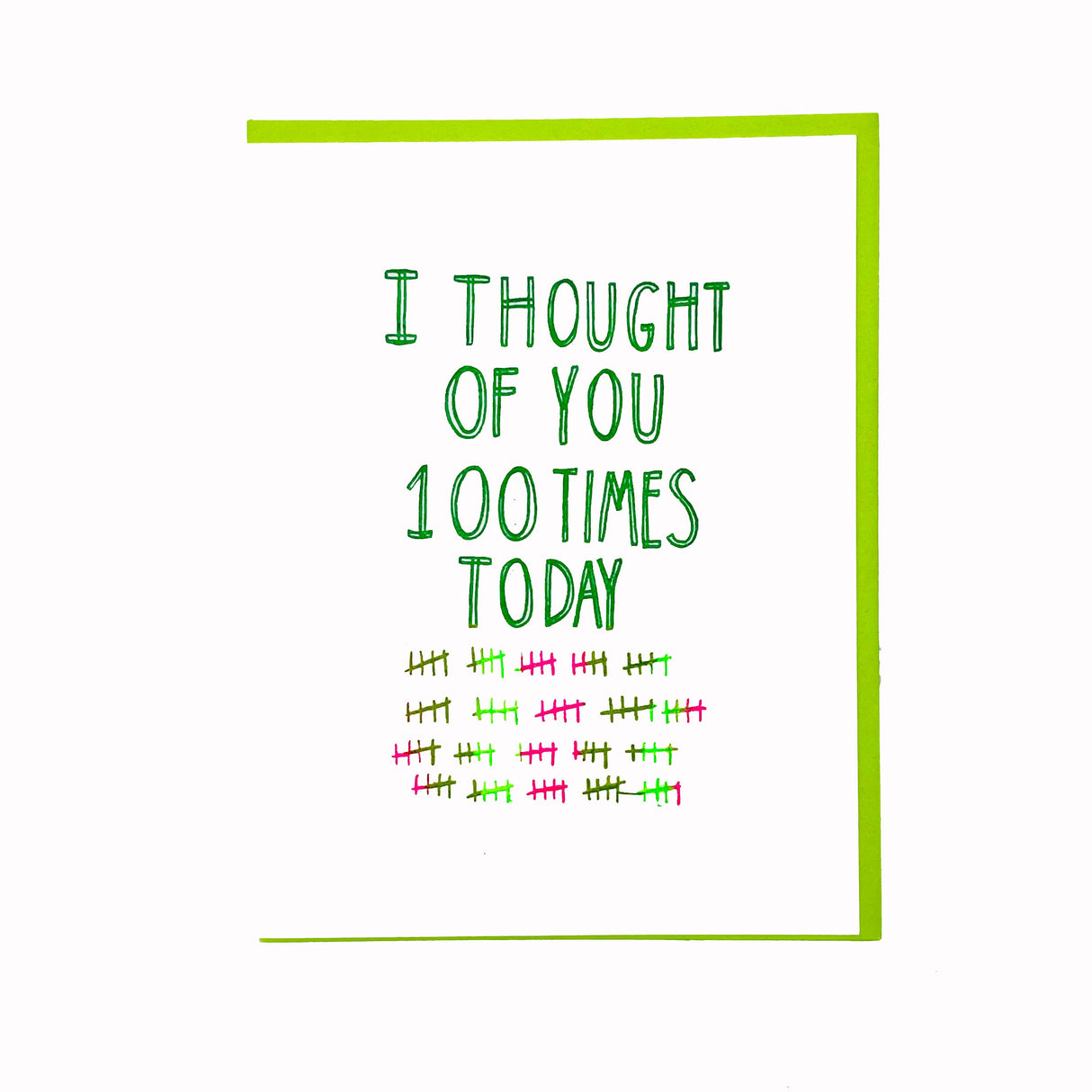 100X Greeting Card