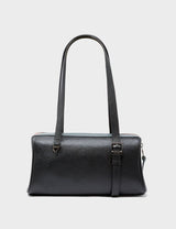 Esther Black Satchel Mini Bag - All Over Eyes Embroidery