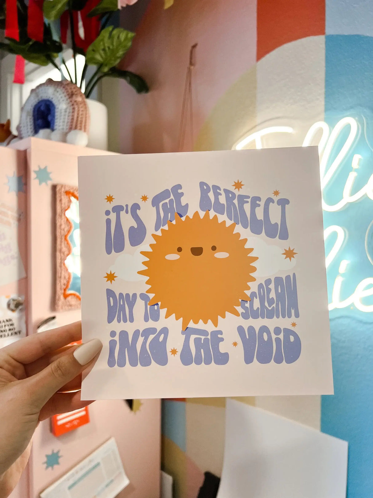 Screaming Into the Void Art Print