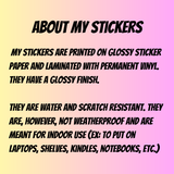 Fueled by Coffee & Feminine Rage Sticker