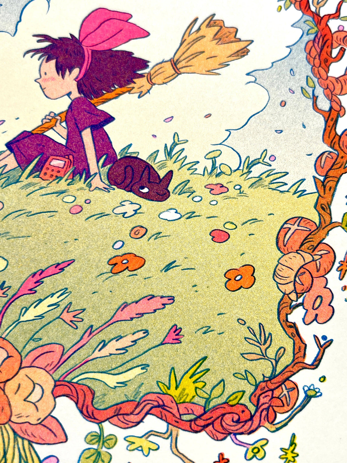 Kiki's Delivery Service Small Riso Print