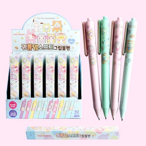 Sanrio Gold Clip & Soft Grip Pen Blind Box