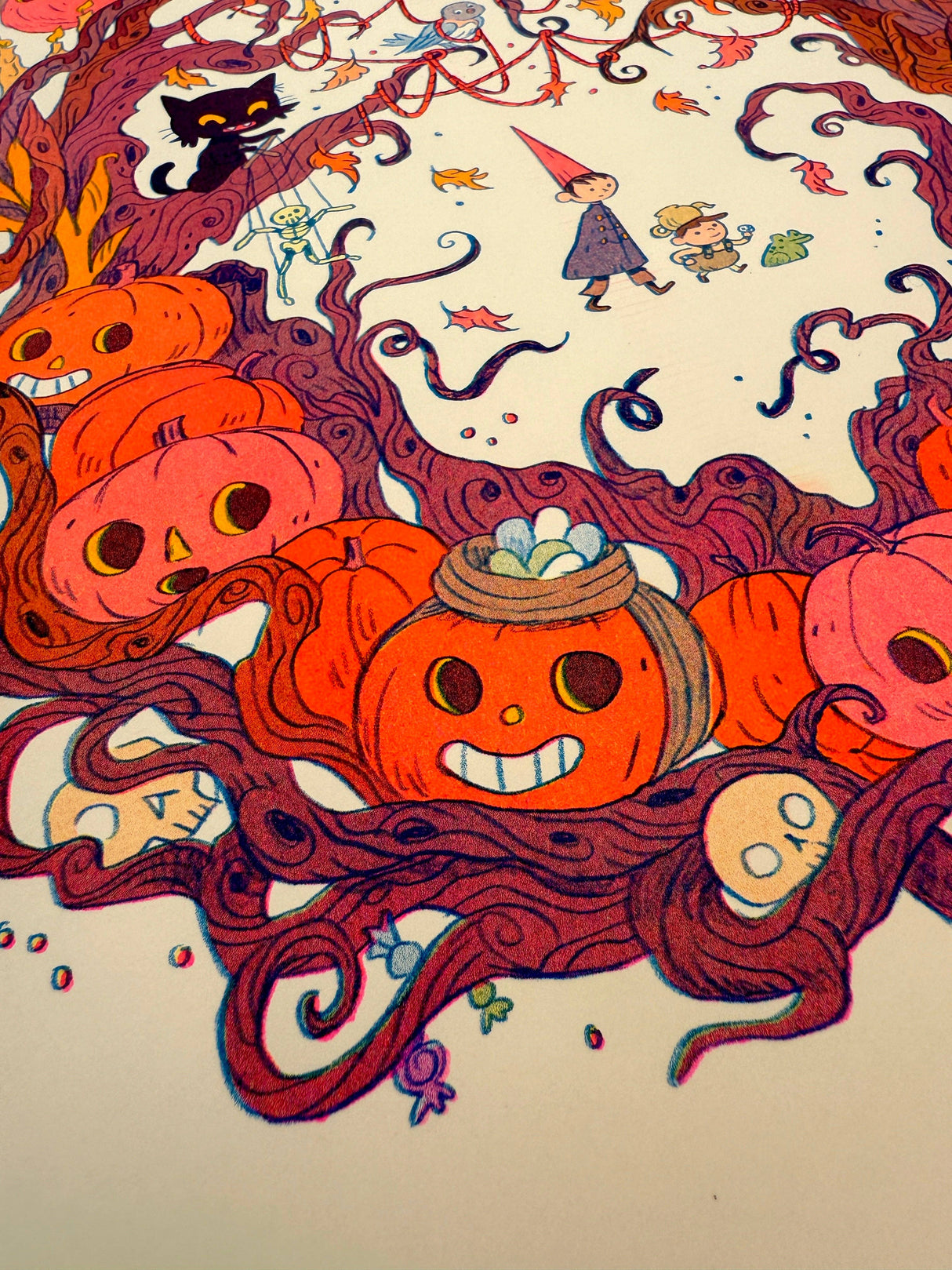 Ain’t That Just The Way Large version ~ an Over The Garden Wall tribute Riso Print
