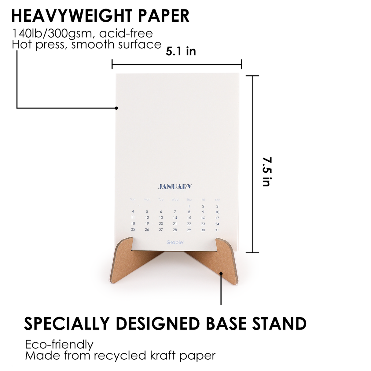 12-Month Watercolor Calendar Set For 2026