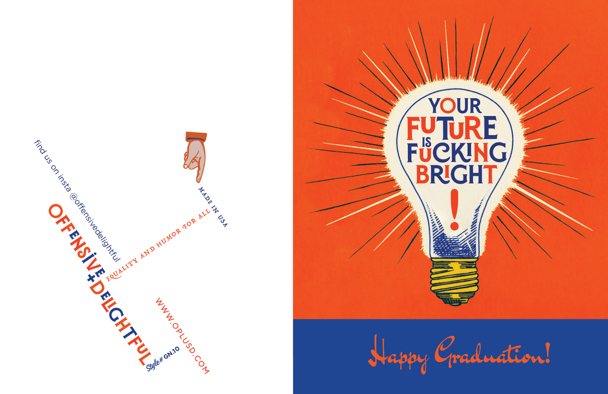 Fucking Bright Graduation Card