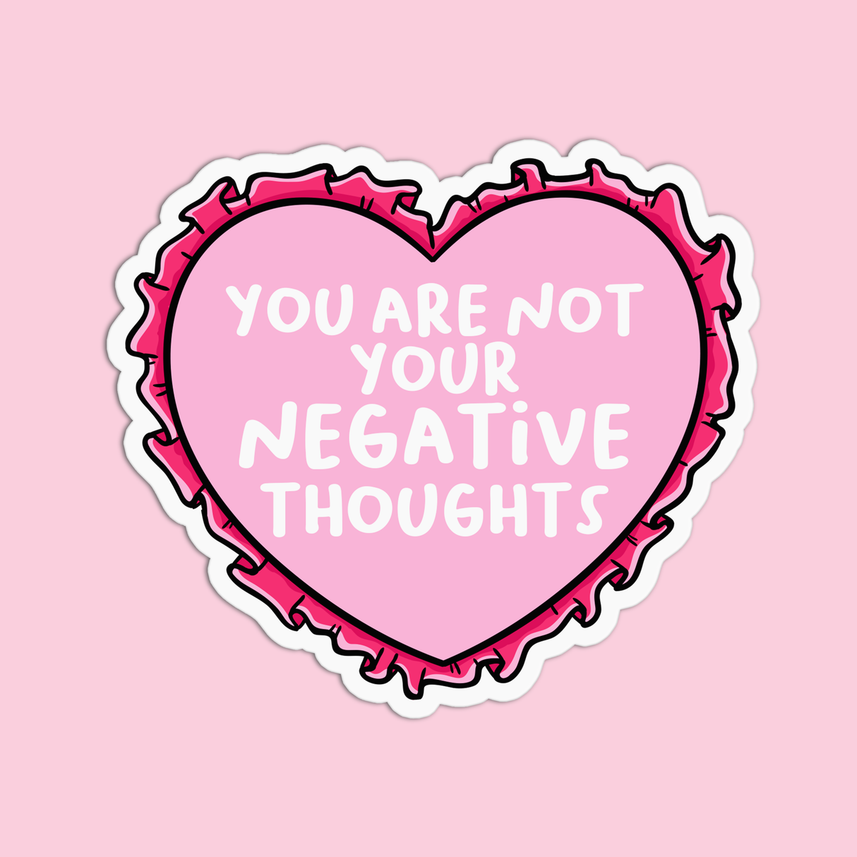 Mental Health You Are Not Textured Sticker