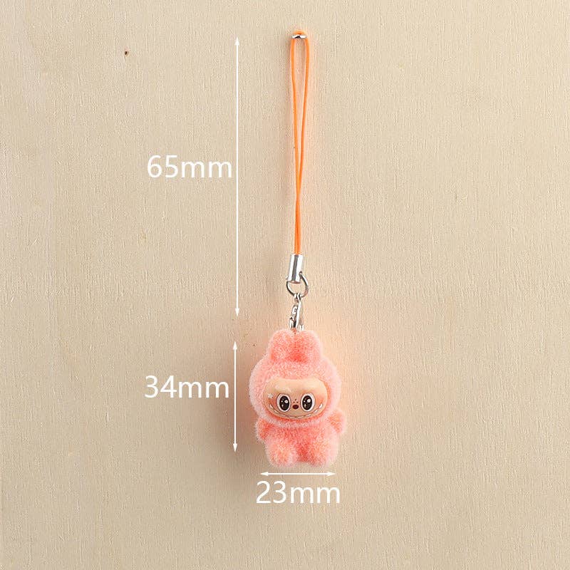 Lafufu Flocked Keychain Bag Charm