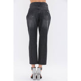 Pearl Embellished Front Rip Jeans