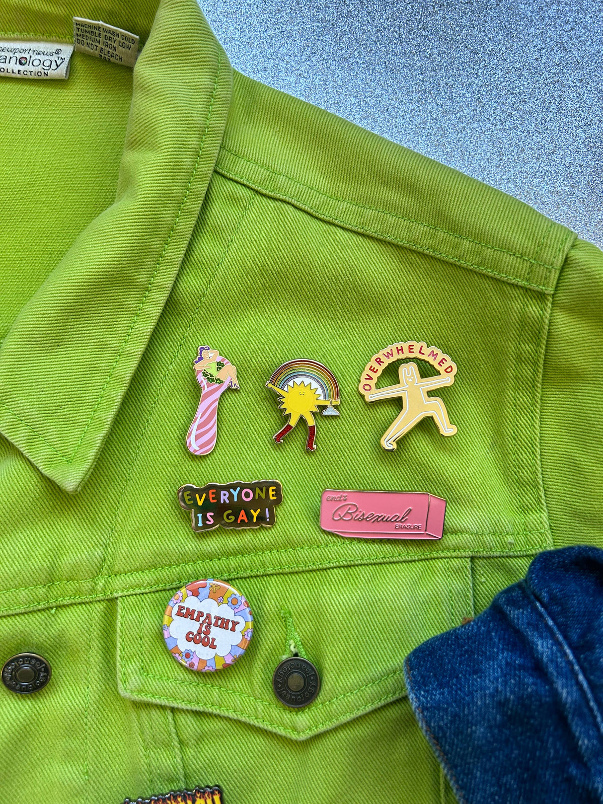 Overwhelmed Enamel Pin