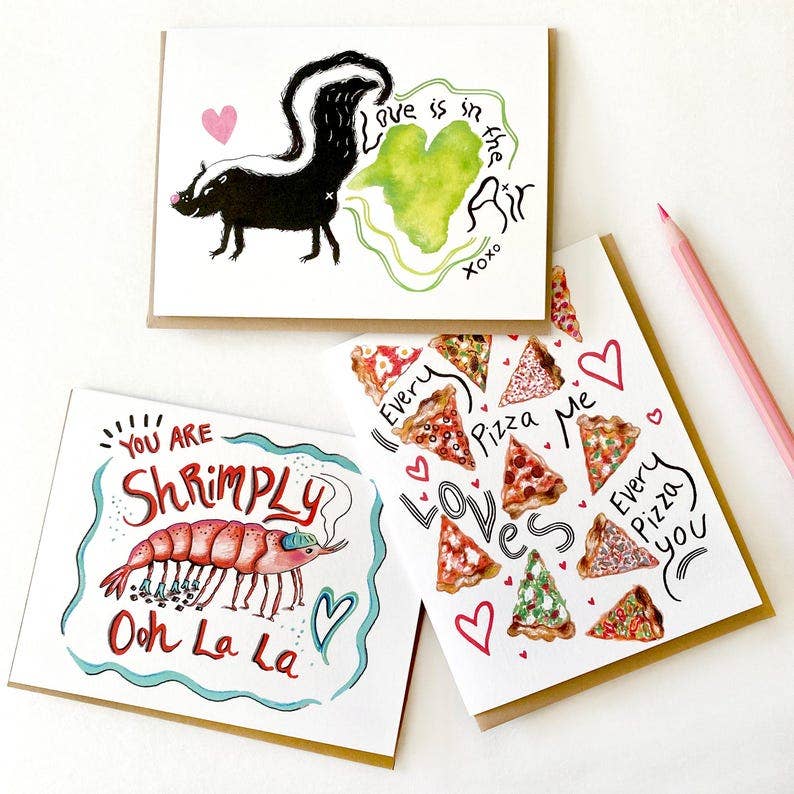 Skunk Love Greeting Card