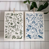 Blue Birds Art Print