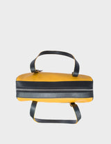 Esther Golden Glow Satchel Bag - Happy Tiger Embroidery