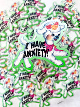 I Have Anxiety Cute Lamb Sticker