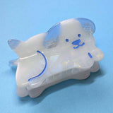 Sky Blue Puppy Small Hair Claw Clip