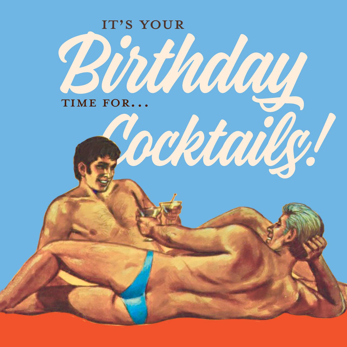 Cocktails Birthday Card