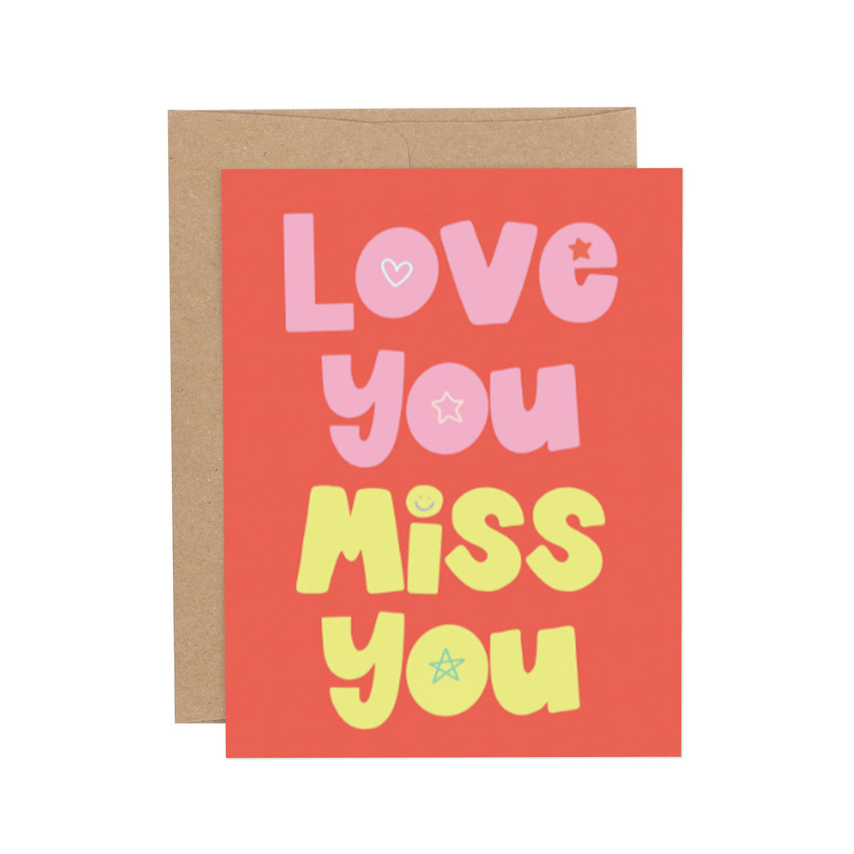 Love You Miss You Friendship Greeting Card