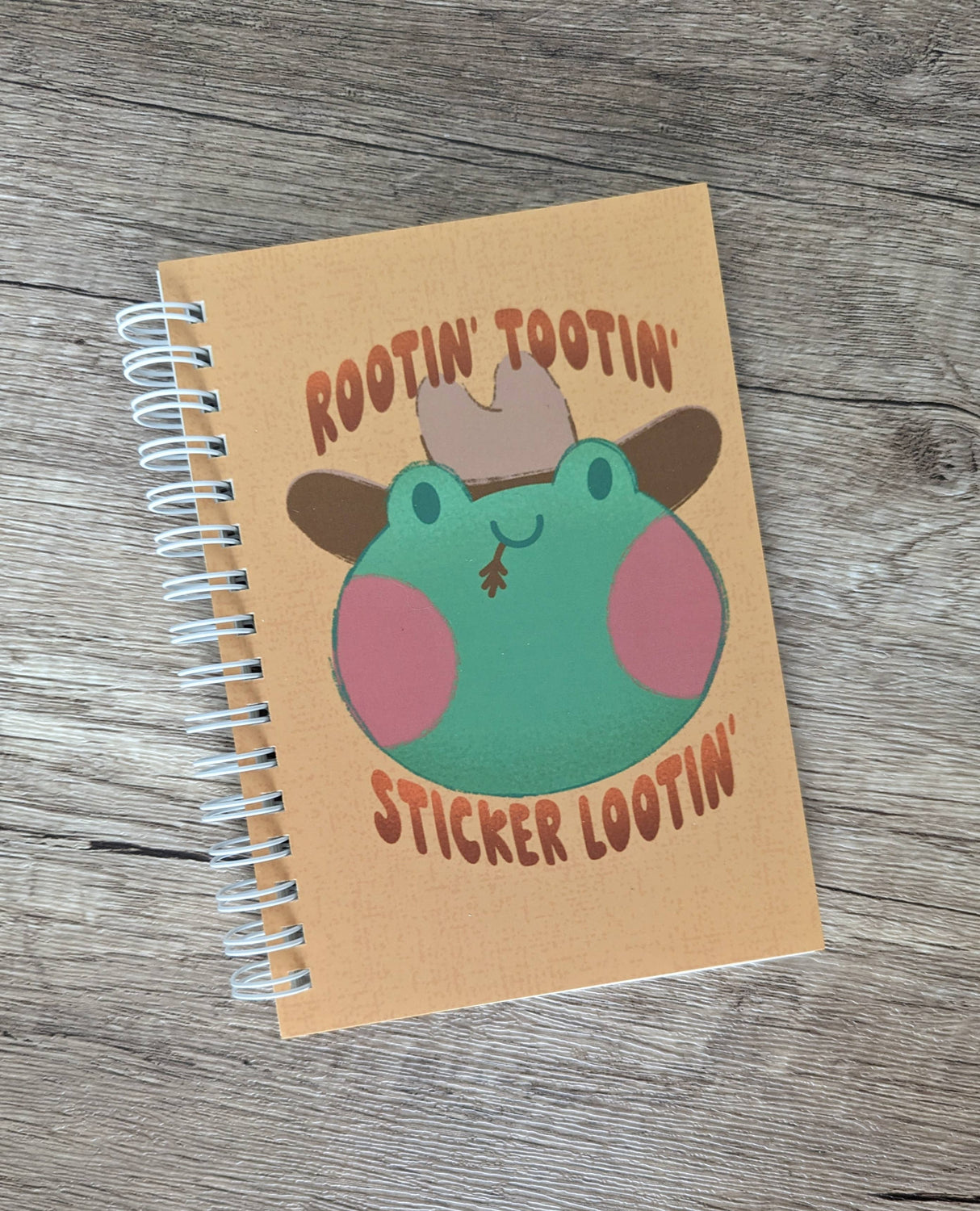 Rootin' Tootin' Cowboy Frog Reusable Sticker Book