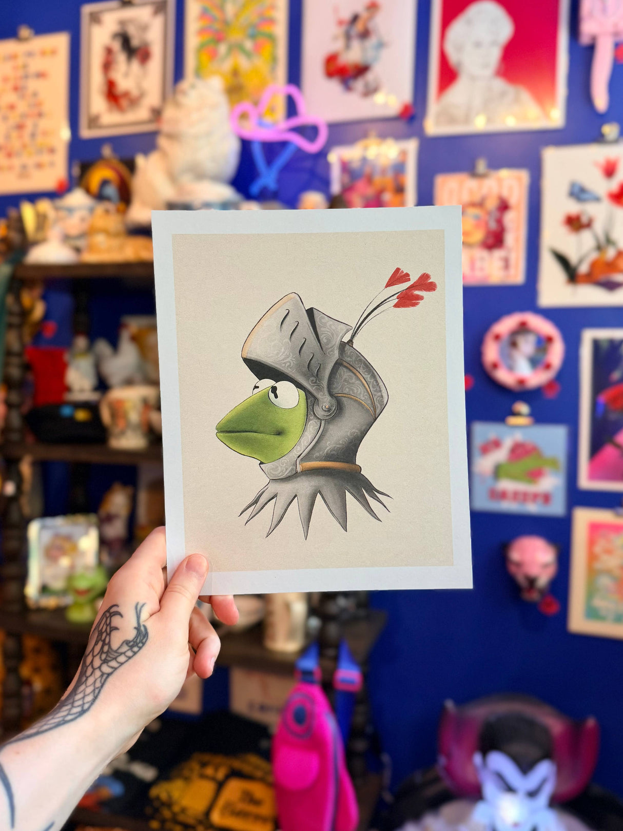 His Royal Highness Kermit the Frog 8x10 Art Print