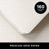 160PG Casebound Grid Journal Notebook