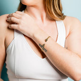 Gold Snake Cuff Bracelet