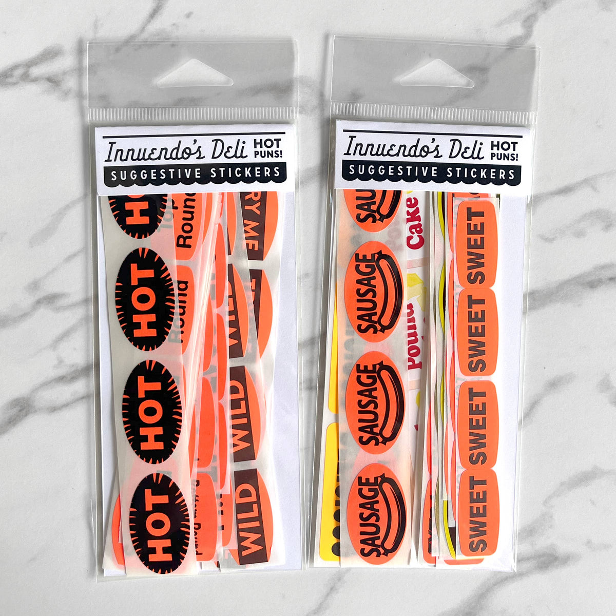 Innuendo Deli Stickers - Cheeky paper stickers
