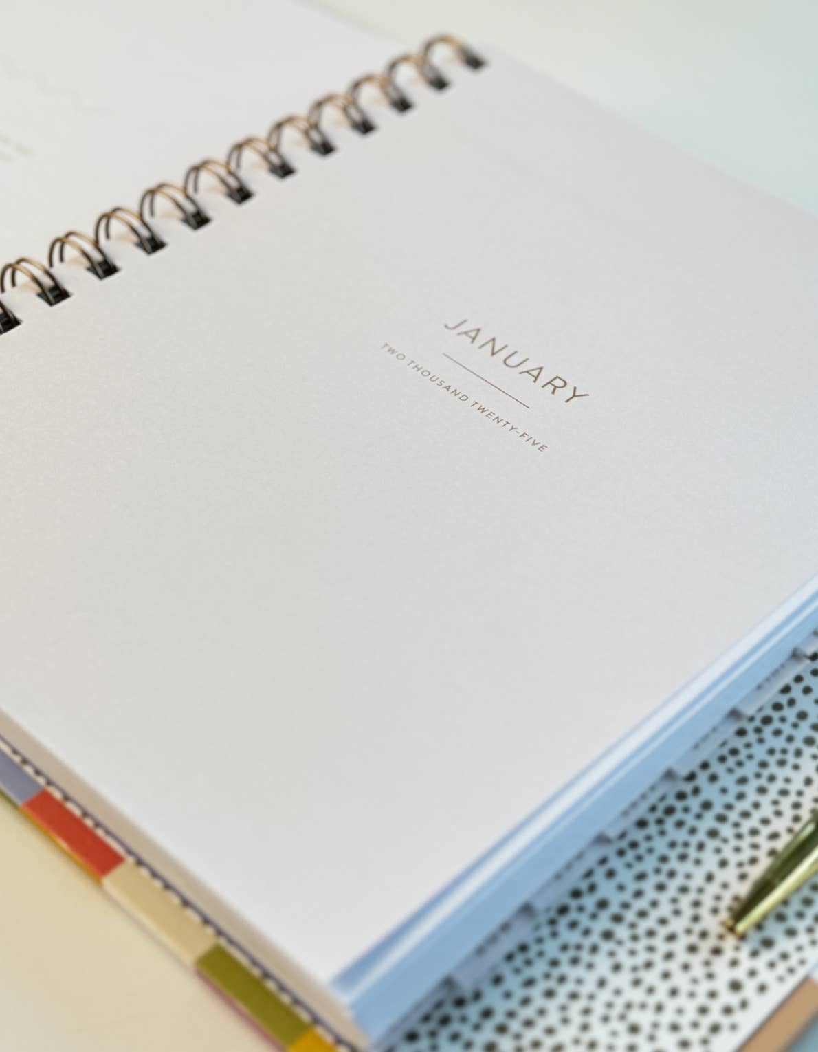 2025 Rainbow Waves Planner