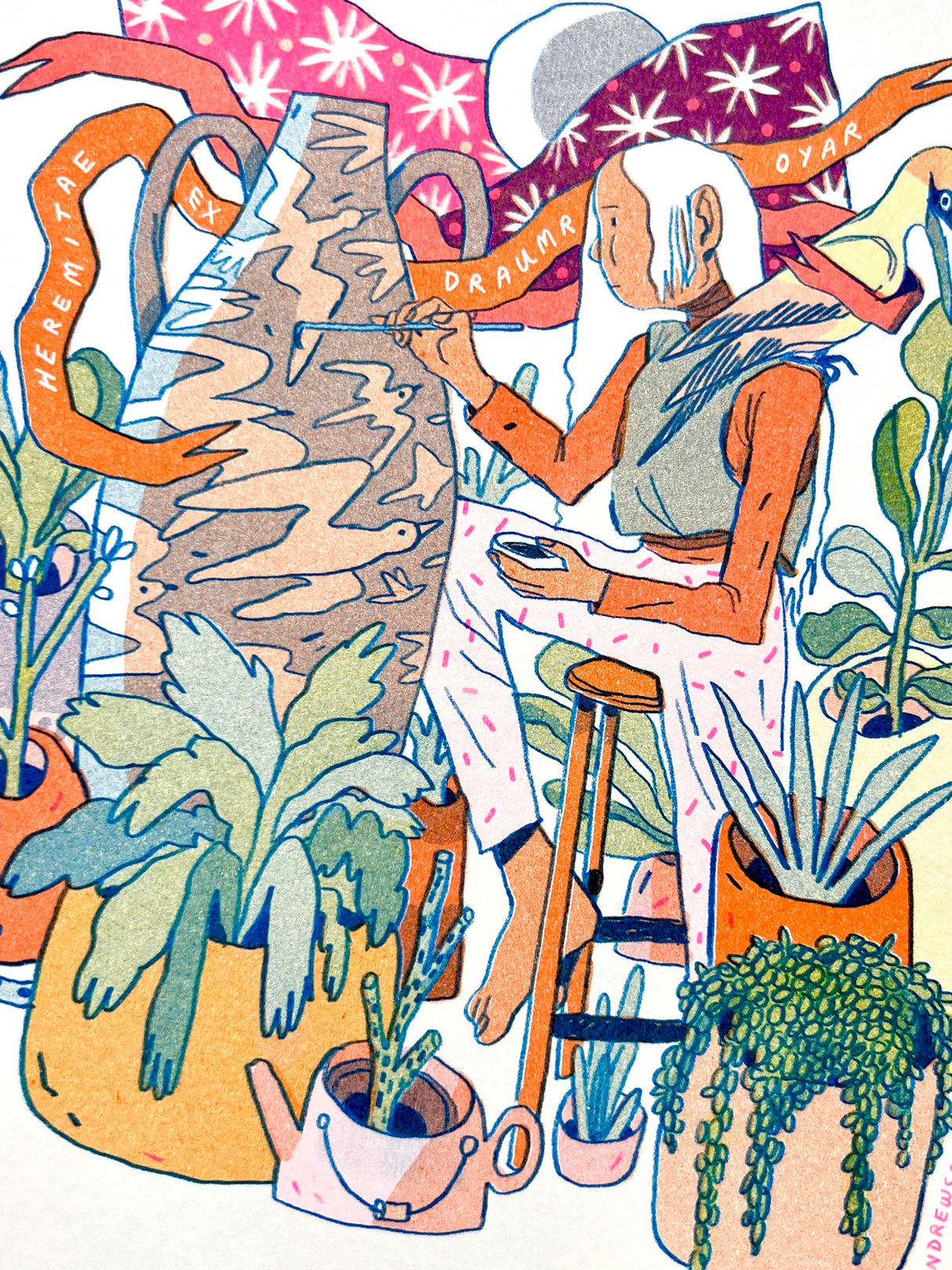 The Sculptor: Hermits of the Dream Islands Art Print