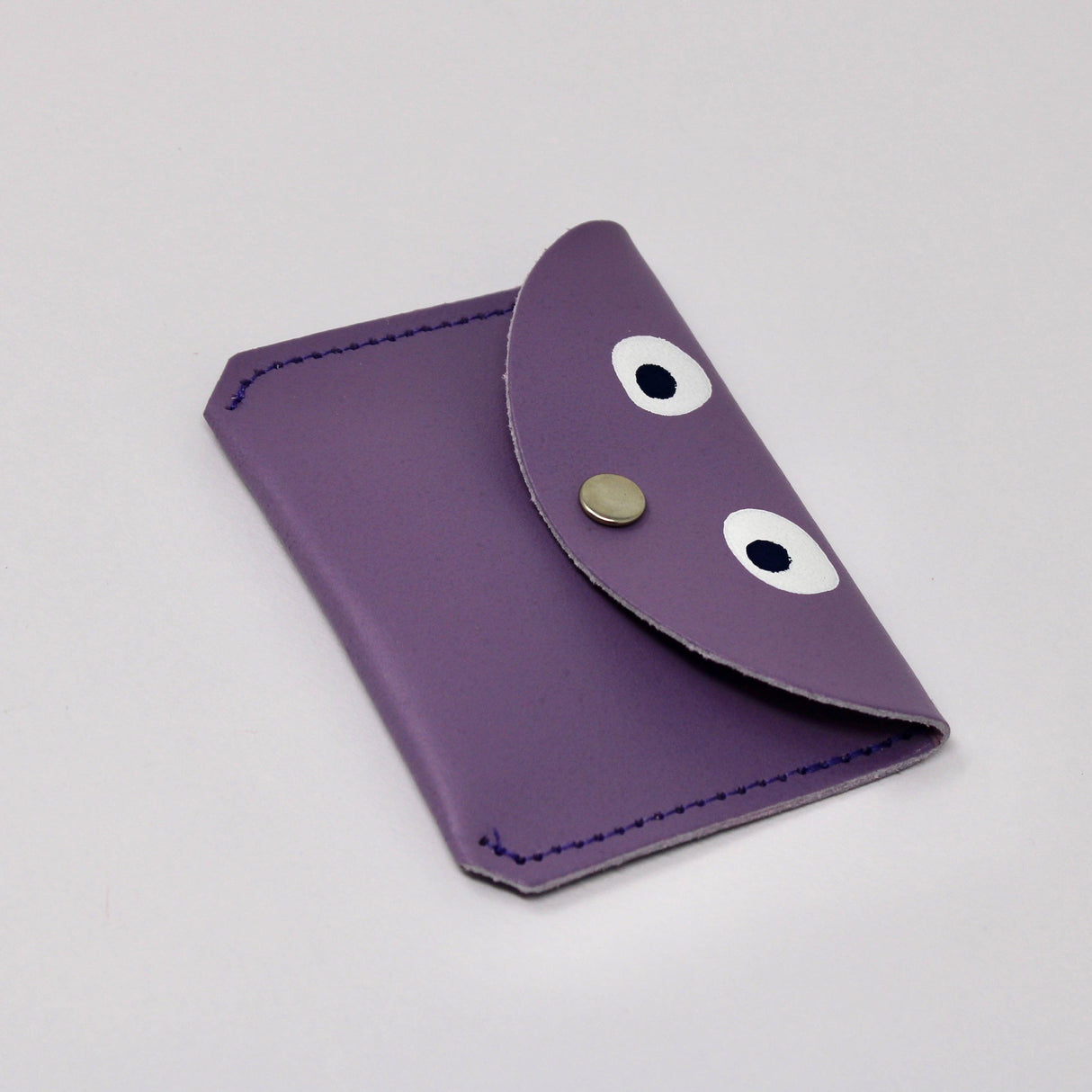 Leather Mini Money Googly Eye Purse