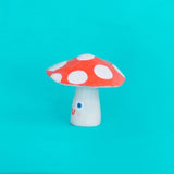 Tiny Ceramic Mushroom Sculptures