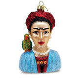 Museum Collection- Frida and her Parrot Glass Ornament