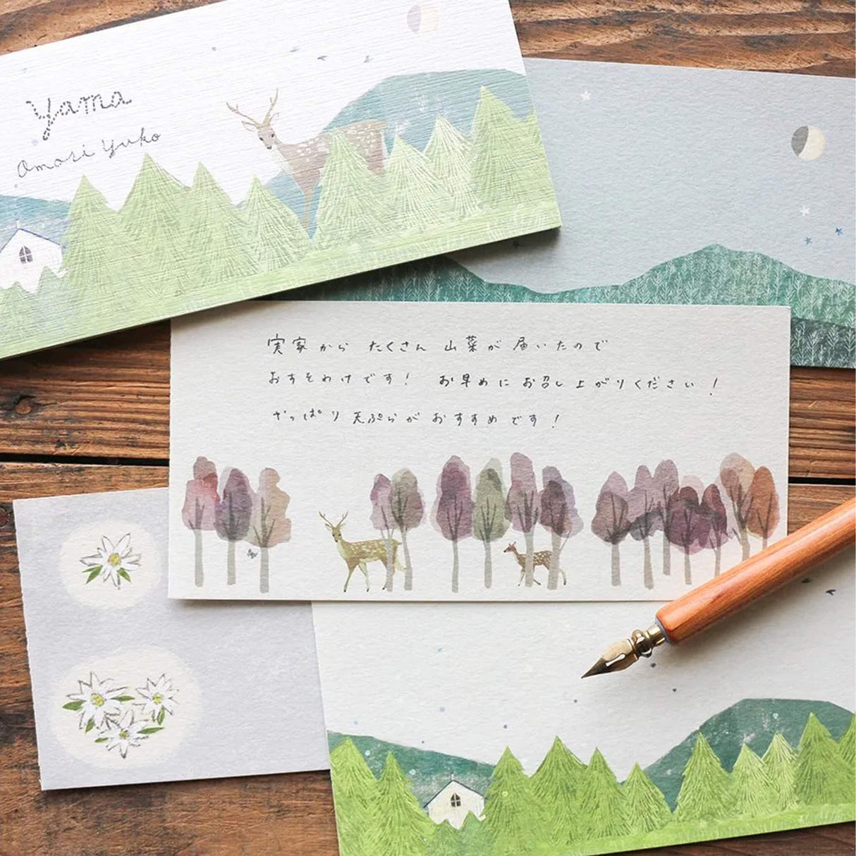 Yama Ippitsusen Letter Pad Illustrated by Omori Yuko