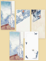 Seikatsu Ippitsusen Letter Pad Illustrated by Sayuri Fujimaki