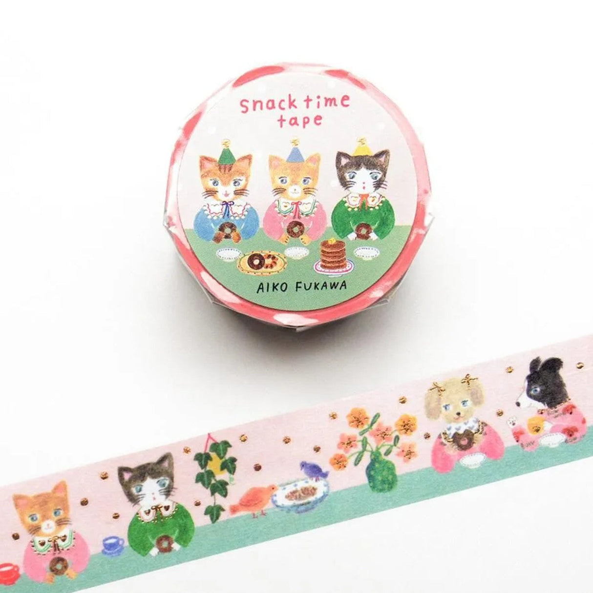 Snacktime Foil Masking Tape Illustrated by Aiko Fukawa
