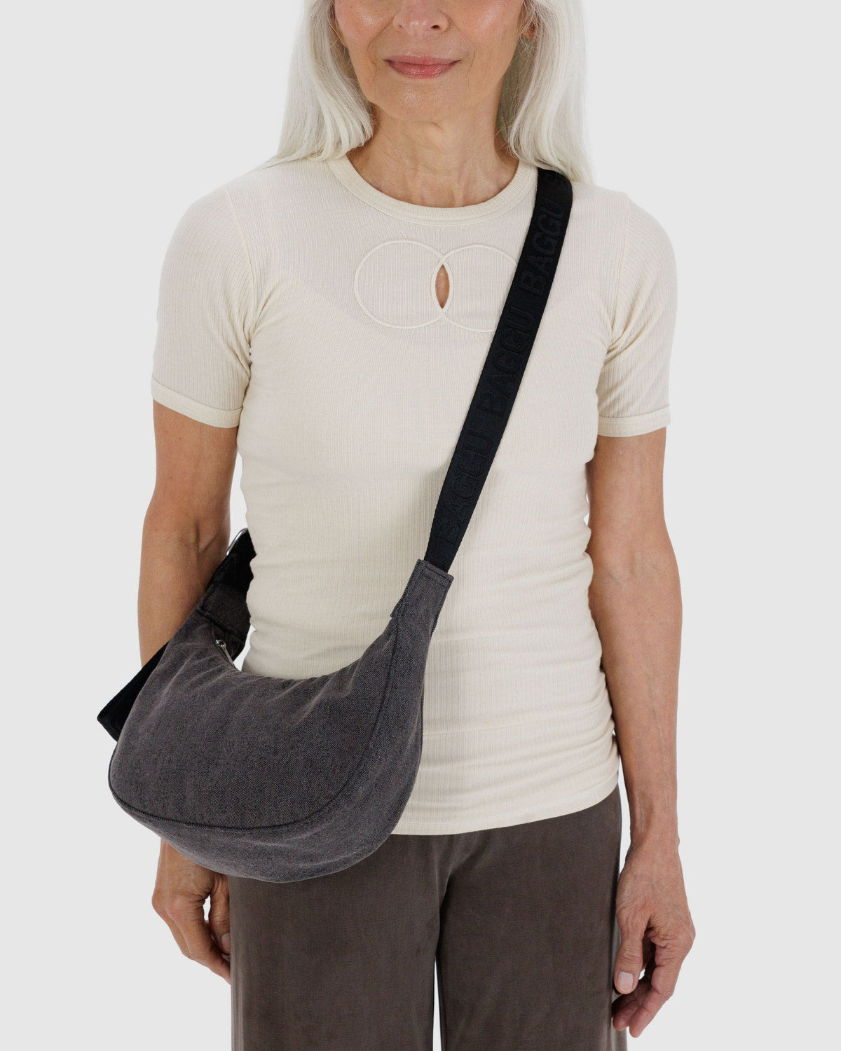 Small Nylon Crescent Bag by BAGGU