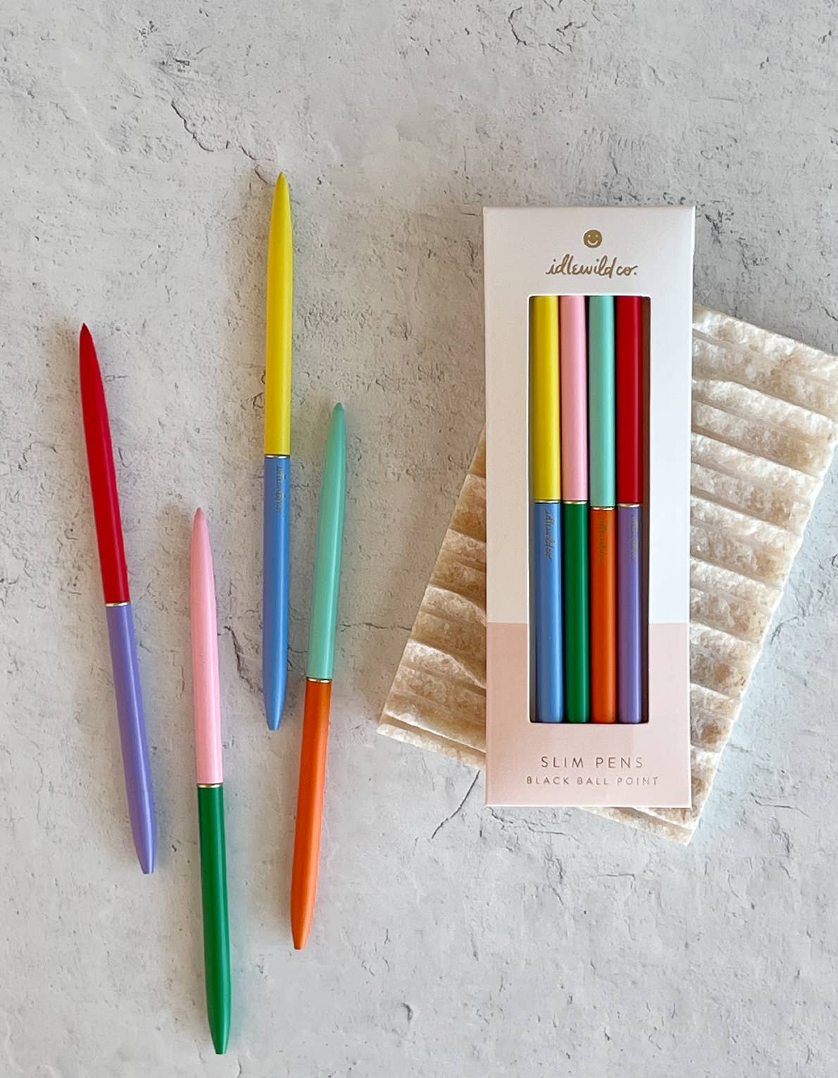 Classic Rainbow Duo-Tone Slim Pens Set of Four