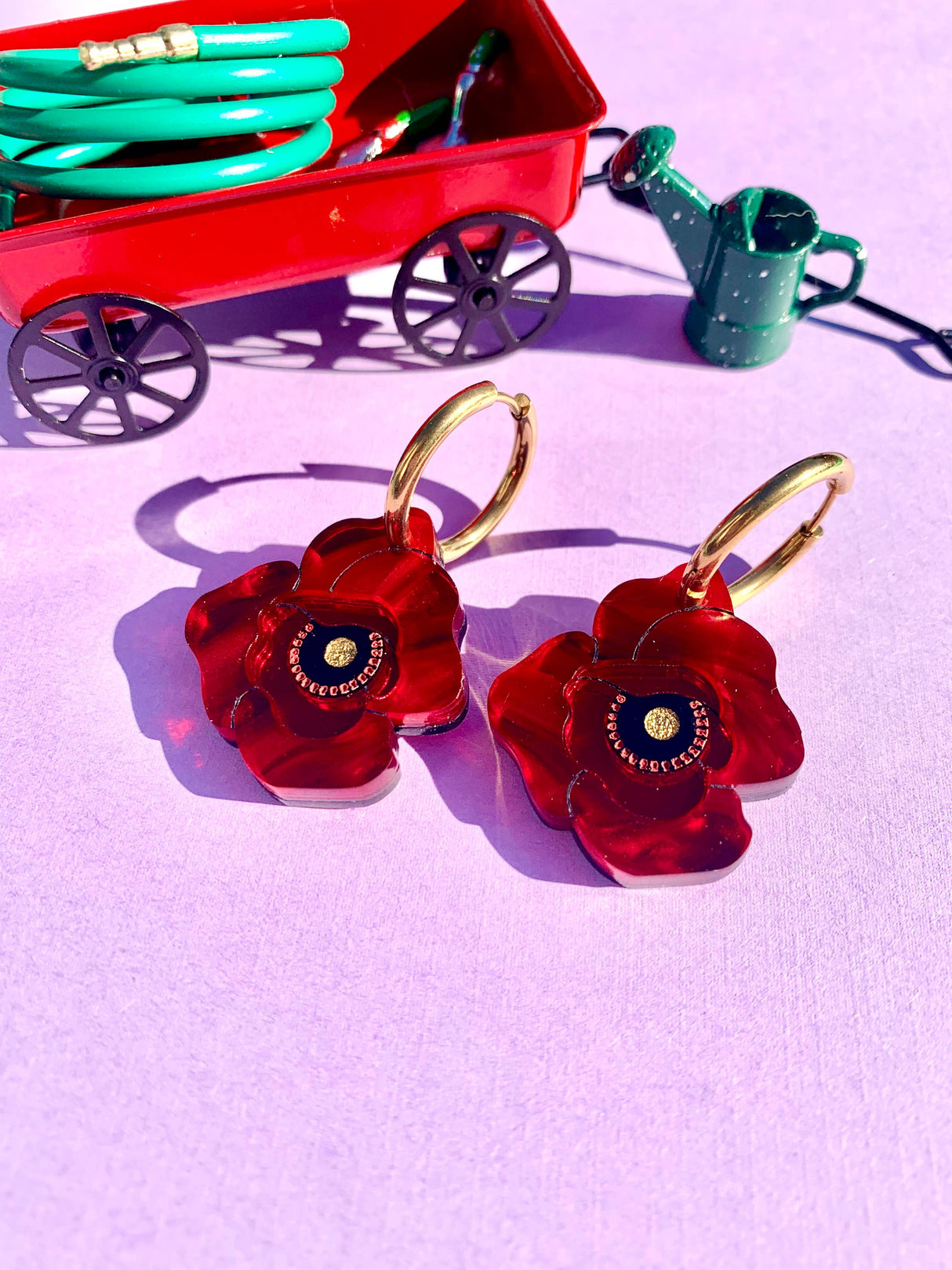 Poppy Flowers Earrings