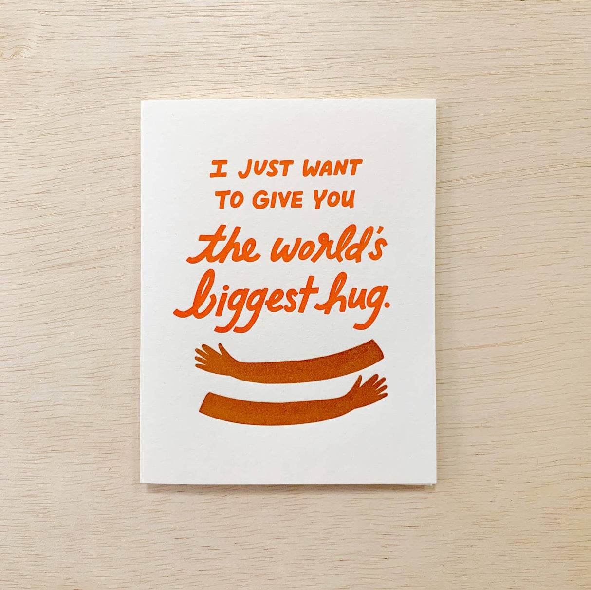 Biggest Hug Greeting Card